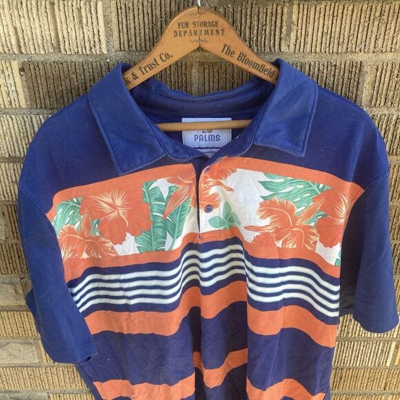 Other - Tropical Floral Hawaiian Men's 28 Palms 2XL Golf Polo Shirt Short Sleeve Summer‎